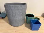 Diverse plantenpotten, Tuin en Terras, Ophalen, Gebruikt, Rond, Binnen