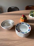 Boerenbont BH-borden en schalenset, Ophalen of Verzenden, Zo goed als nieuw, Bord(en), Aardewerk