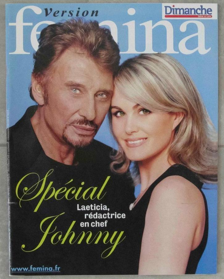 Johnny Hallyday & Laetitia Magazine Femina 2006, zie scans, Verzamelen, Tijdschriften, Kranten en Knipsels, Tijdschrift, Buitenland