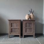 Nachtkastje landelijk sober stoer driftwood, Huis en Inrichting, Ophalen, Minder dan 50 cm, 1 of 2 laden, Nieuw