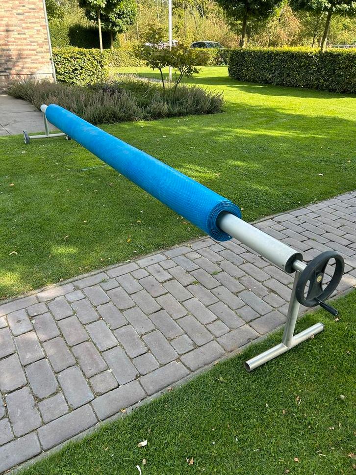 Verrijdbare Zwembad oprolsysteem, Tuin en Terras, Zwembad-toebehoren, Gebruikt, Afdekzeil, Ophalen