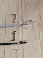 Gordijnen met ophangsysteem (creme), 100 tot 150 cm, Ophalen of Verzenden, Zo goed als nieuw, Crème