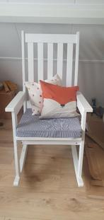 Schommelstoel, Huis en Inrichting, Stoelen, Ophalen, Gebruikt, Wit, Eén
