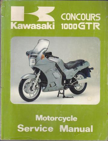 Kawasaki 1000 GTR Concours service manual werkplaatsboek beschikbaar voor biedingen