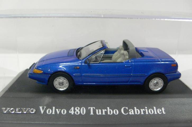 volvo 480 turbo cabriolet - atlas  1/43-spiegel bijrijder mi, Hobby en Vrije tijd, Modelauto's | 1:43, Nieuw, Auto, Overige merken