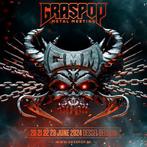 4x Graspop Metal Meeting 2024 zaterdag tickets, Rock of Poprock, Juni, Drie personen of meer