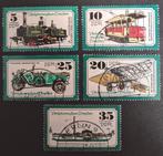 Michel 2254-2258 Verkehrsmuseum Dresden., Postzegels en Munten, Postzegels | Europa | Duitsland, Ophalen of Verzenden, DDR, Gestempeld