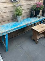 Antieke markttafel opklapbaar India . 180x45x70 cm, Ophalen