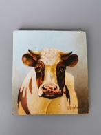 Schilderij koe op paneel door G. Schlosser Gerard Schlosser?, Antiek en Kunst, Kunst | Schilderijen | Modern, Verzenden