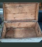 Stoere houten kist opbergkist met klep, Huis en Inrichting, Woonaccessoires | Kisten, Minder dan 50 cm, Gebruikt, 50 tot 100 cm