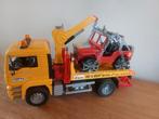 Bruder MAN Takelwagen met Jeep, Ophalen of Verzenden, Gebruikt, Jongen of Meisje