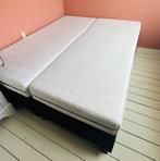 Boxspring 160 x 200 cm, zgan met of zonder matrassen, Ophalen, Zwart, Tweepersoons, Zo goed als nieuw