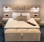 Boxspring met opbergruimte, Ophalen of Verzenden, 200 cm, Stof, Nieuw
