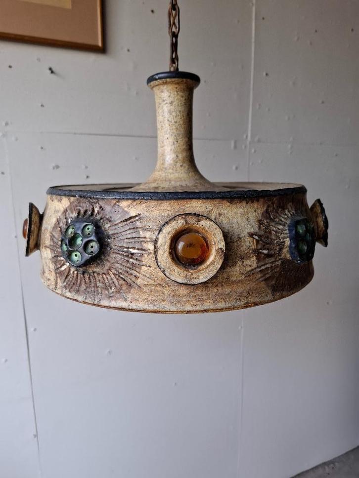 Vintage lamp Jette Helleroe Axella Deens keramiek designlamp, Huis en Inrichting, Lampen | Hanglampen, Gebruikt, Minder dan 50 cm