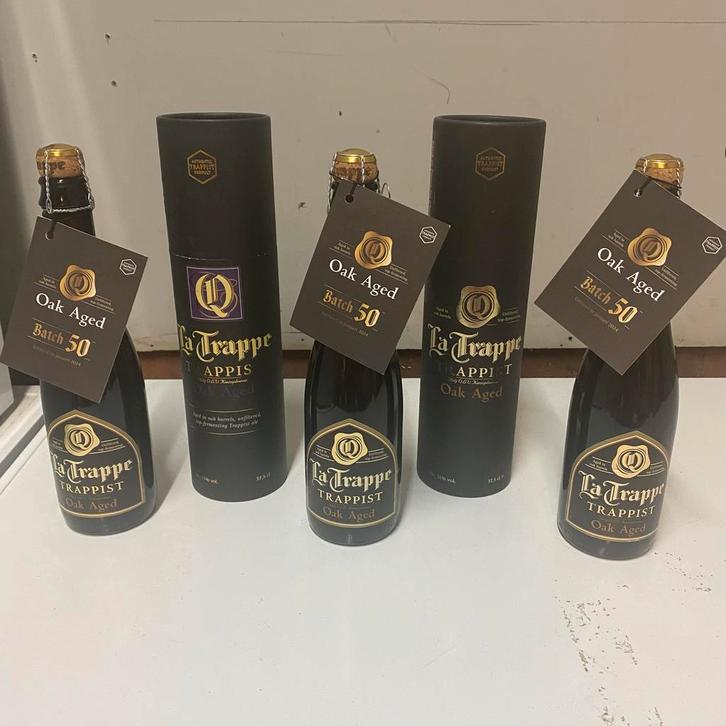 La Trappe Quadrupel Oak Aged - Verschillende Batches, Verzamelen, Biermerken, Nieuw, Flesje(s), La Trappe, Ophalen of Verzenden