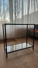 Glazen kastje, Huis en Inrichting, Tafels | Sidetables, Ophalen, 50 tot 100 cm, Zo goed als nieuw, 25 tot 50 cm
