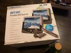 Autovision AV1101 Draagbare DVD Dual Set -  in doos, Draagbaar, Nieuw, Ophalen, Overige merken