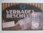 reclame kaart   VERKADE'S BESCHUIT, Verzamelen, Merken en Reclamevoorwerpen, Ophalen of Verzenden, Zo goed als nieuw, Overige typen