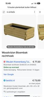 Grote bloembakken, Gebruikt, 100 cm of meer, Ophalen of Verzenden, Rechthoekig