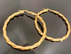 Prachtige 14 karaats gouden wokkel oorbellen, Ophalen of Verzenden, Nieuw, Goud, Hangers