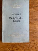 "West-östlicher Divan" Johann Wolfgang von Goethe, Ophalen of Verzenden