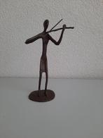 BRONZEN VIOLIST, Verzamelen, Beelden en Beeldjes, Ophalen of Verzenden, Zo goed als nieuw, Mens