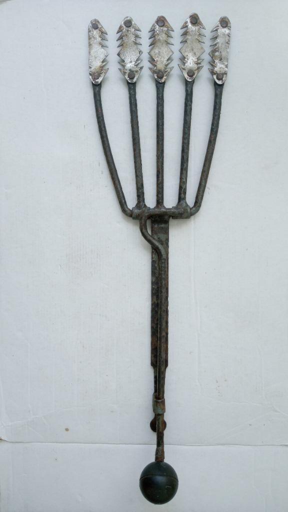 Zeldzame antieke openklapbare Palingsteker Elger aalgeer, Antiek en Kunst, Antiek | Gereedschap en Instrumenten, Ophalen of Verzenden