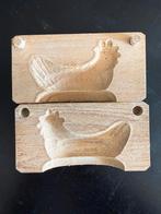 Vintage Houten Boter Vorm - Kip, Ophalen of Verzenden