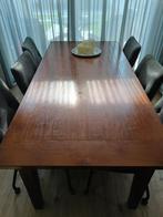 Mooie notenhouten eettafel, Huis en Inrichting, Tafels | Eettafels, 200 cm of meer, Zo goed als nieuw, Vijf personen of meer, Rechthoekig