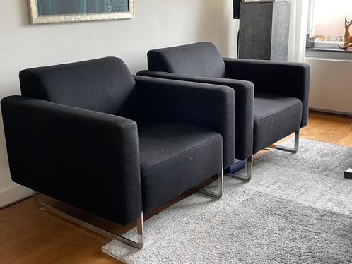 2x Design fauteuil Artifort Mare FC302, Huis en Inrichting, Fauteuils, Zo goed als nieuw, Metaal, Stof, 75 tot 100 cm, 75 tot 100 cm