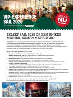 4x Sail Sligro VIP Donderdag 21, evt ruilen voor vrijdag, Tickets en Kaartjes, Drie personen of meer