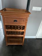 Wijn kastje met lade en dienblad, Huis en Inrichting, Kasten | Ladekasten, Ophalen, 1 of 2 laden, 50 tot 100 cm, Zo goed als nieuw