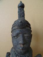 Afrikaans beeld Afrikaans bronzen beeld strijder Benin 27cm, Antiek en Kunst, Ophalen of Verzenden