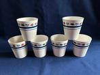 Boerenbont set mepal bekers, Ophalen of Verzenden, Zo goed als nieuw, Kop(pen) en/of Schotel(s), Aardewerk