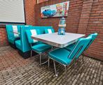 FIFTIES SIXTIES  BEL AIR DINER BANKEN / STOELEN MET TAFEL, Huis en Inrichting, Stoelen, Ophalen, Overige materialen, Overige kleuren