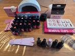 Pink Gellac Set - 28 kleuren!, Ophalen of Verzenden, Zo goed als nieuw, Overige kleuren, Handen en Nagels