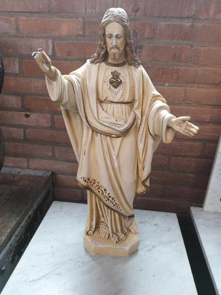 Oud religieus beeld Jezus, Antiek en Kunst, Antiek | Religie, Ophalen of Verzenden