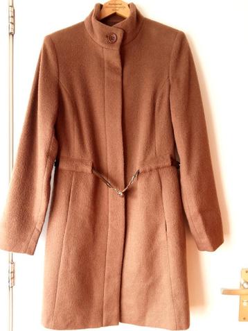 River Woods wollen mantel, camel kleur, maat 38(M) beschikbaar voor biedingen