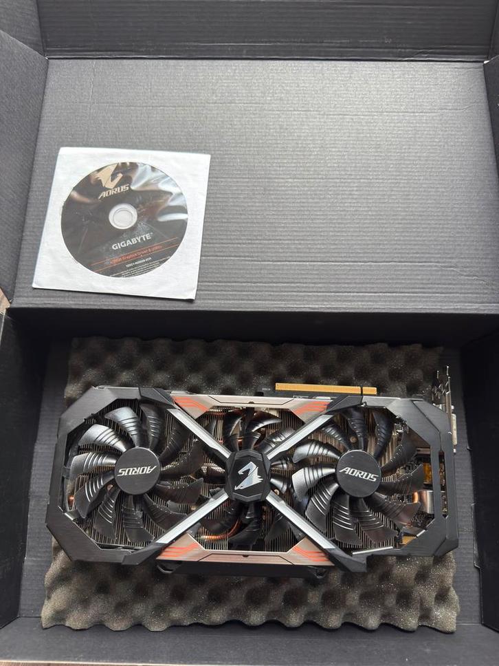 GIGABYTE AORUS XTREME 1080TI, Computers en Software, Videokaarten, Gebruikt, PCI, GDDR5, DVI, Ophalen of Verzenden
