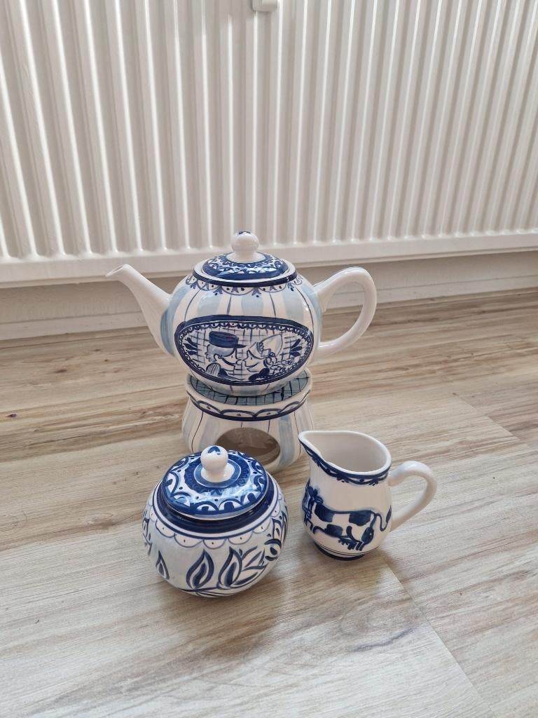 Theeset - Delfs Blond Amsterdam servies, Blond Amsterdam, Overige typen, Ophalen of Verzenden, Zo goed als nieuw