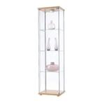 Ikea Detolf Vitrinekast - Beuken, Ophalen, Minder dan 50 cm, Modern, 150 tot 200 cm