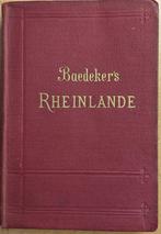 Baedeker's Rheinlande. Handbuch für Reisende, 1899., Diverse, Europa, Ophalen of Verzenden, Reisgids of -boek