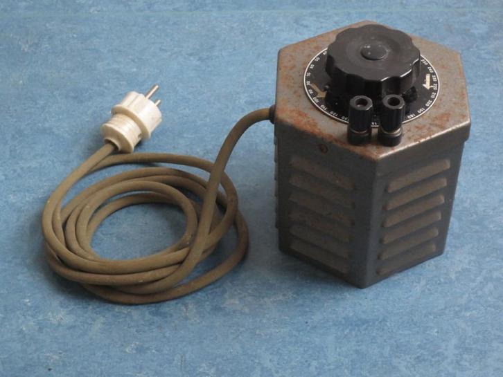 Vintage Variac Regeltransformator 0 - 260 Volt 2A, Hobby en Vrije tijd, Elektronica-componenten, Gebruikt, Ophalen of Verzenden