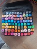 Twinmarkers Alcohol Markers,80 Stuks,Touch,Z.G.A.N!!!, Hobby en Vrije tijd, Tekenen, Ophalen of Verzenden, Zo goed als nieuw, Potlood of Stift