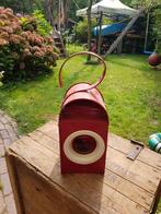 Oude spoorweglamp met petroleum brander, Ophalen of Verzenden