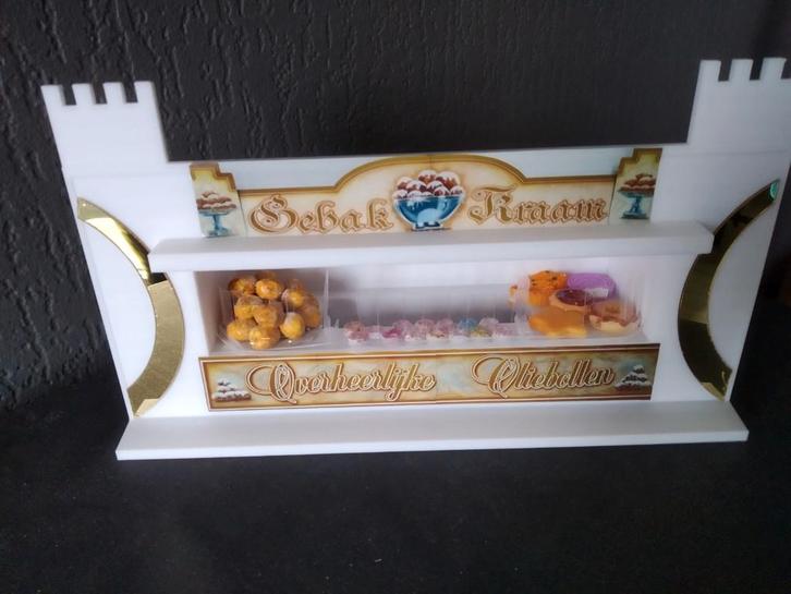miniatuur Gebak - Oliebollenkraam, Hobby en Vrije tijd, Modelbouw | Overige, Nieuw, Groter dan 1:32, Ophalen of Verzenden