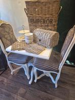 Brocante Tafel met 2 barok stoelen, Huis en Inrichting, Ophalen