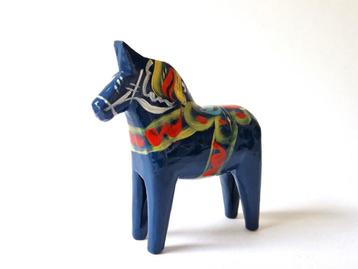 Blauw Zweeds paardje / Dala paardje beschikbaar voor biedingen