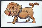 Van Leeuwen, niets dan goeds, getekende kaart, UK, Verzamelen, Ansichtkaarten | Dieren, Wild dier, Ongelopen, Voor 1920, Verzenden