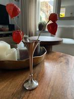 Mooie gave antiek zilveren vaas, Antiek en Kunst, Ophalen of Verzenden, Zilver